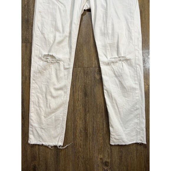 RAG & BONE Dre Low Rise Slim Boyfriend Denim Jeans Stretch Comfy Retro White 28 - Picture 2 of 11